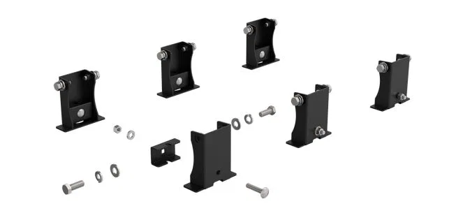 4089P – HOLMAN Ladder Rack Mounting Hardware, For Holman Van Roof Racks 80160 And 8016A Black Steel With 6 Mounting B...